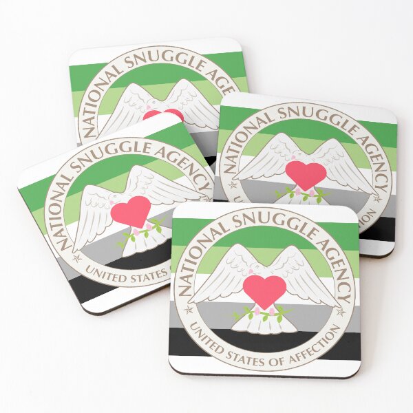 Item preview, National Snuggle Agency Aromantic Stripe designed and sold by animinimal.