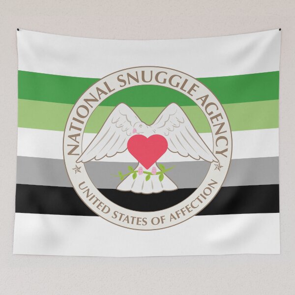 Item preview, National Snuggle Agency Aromantic Stripe designed and sold by animinimal.