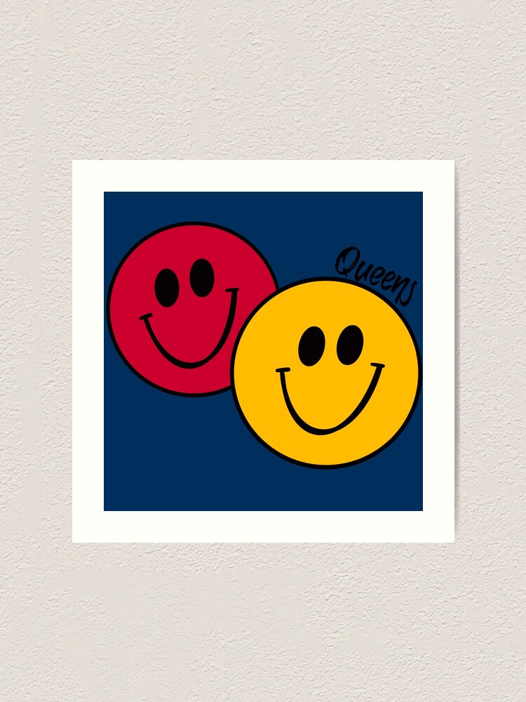 queens-double-smiley-face-art-print-for-sale-by-toptiertailgate