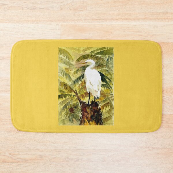 Item preview, White Egret Standing On A Stump Hiding In Tropical Plants designed and sold by DonSylvester.
