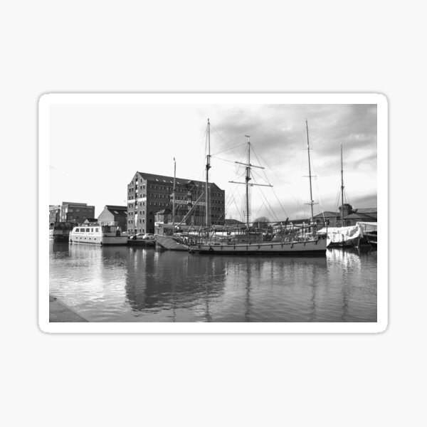 Tall Ship at Gloucester Docks Sticker