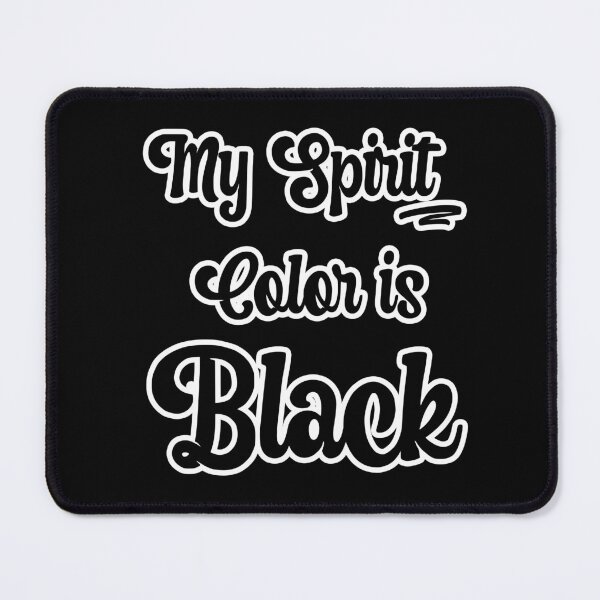 Item preview, My Spirit Color is Black - Cool plain color spirit colours designed by ozcushions designed and sold by ozcushions.
