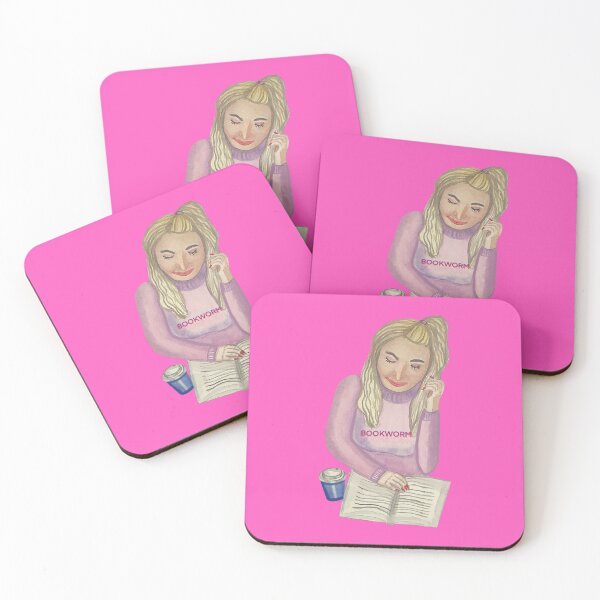 Item preview, Bookworm girl reading and drinking coffee designed and sold by altairaleon.