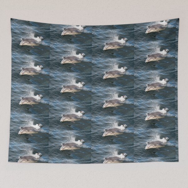 Item preview, Bottlenose dolphin bow riding designed and sold by rainbowcho.