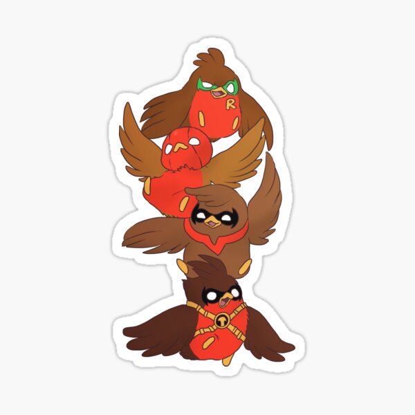 Item preview, Go!Robins! - Brave Birds designed and sold by yolinart.