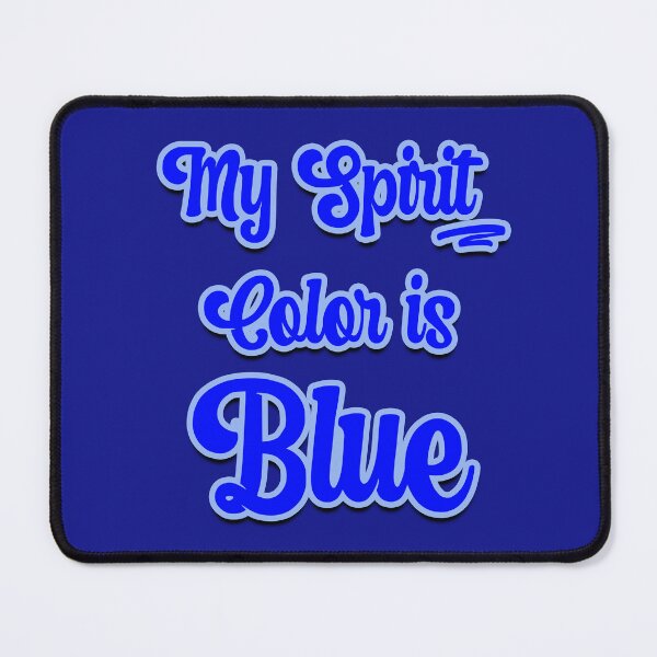 Item preview, My Spirit Color is Blue - Cool plain color spirit colours designed by ozcushions designed and sold by ozcushions.