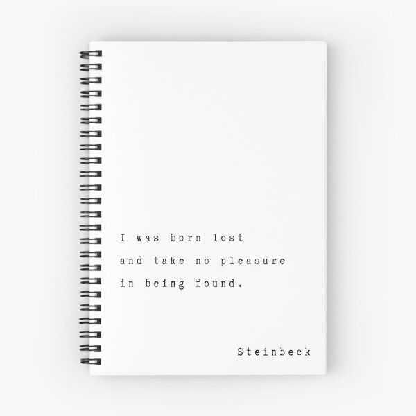 Item preview, I was born lost and have no pleasure in being found. John Steinbeck  designed and sold by Tweeting.