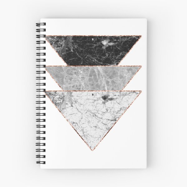 Item preview, Rose gold gilded smokey triangles designed and sold by marbleco.