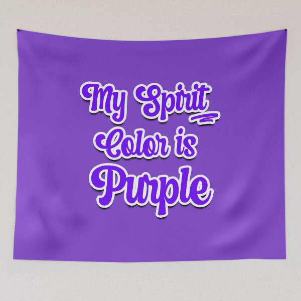 Item preview,  My Spirit Color is Purple - Cool plain color spirit colours designed by ozcushions designed and sold by ozcushions.
