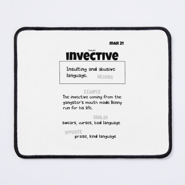 Item preview, March 21 Invective designed and sold by Square Root of Squid.