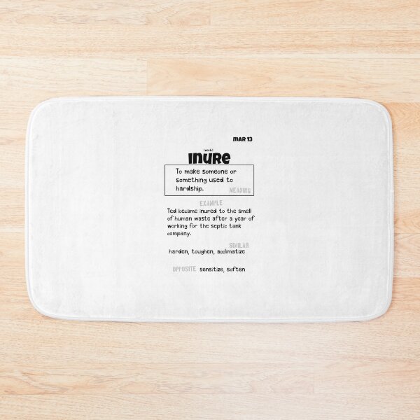 Item preview, March 13 Inure designed and sold by Square Root of Squid.