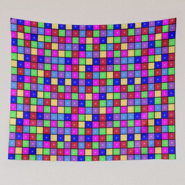 Item preview, Checkerboard Random Colors Like Disco Dance Floor designed and sold by DelynCreates.