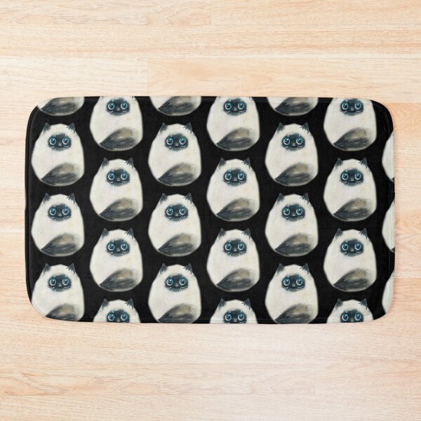Item preview, Cute puffy Siamese kitten design for cat lovers designed and sold by BRtisticDesigns.