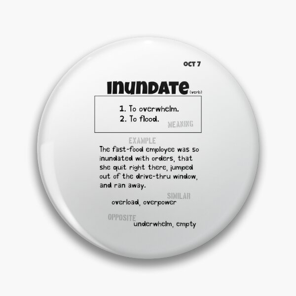 Item preview, October 7 Inundate designed and sold by Square Root of Squid.