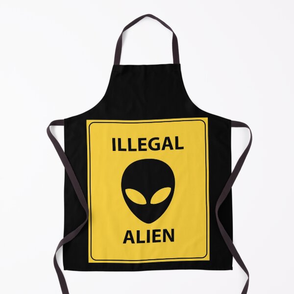 Item preview, Illegal Alien UFO Yellow Hazard Warning Signs Symbols designed and sold by QuanJewelry.