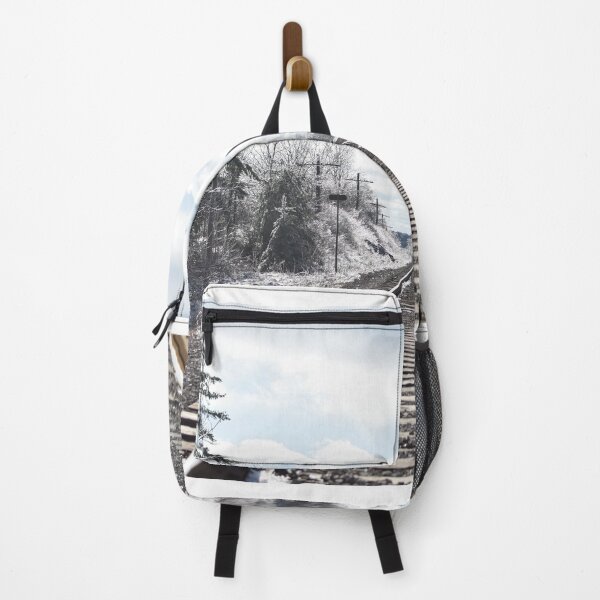 Item preview, Scenic winter view of rail road tracks after an ice storm designed and sold by AlishaWatson.