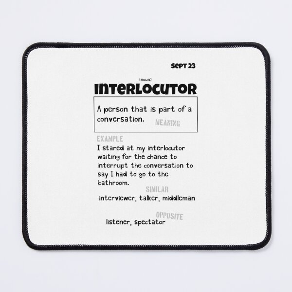 Item preview, Sept 23 Interlocutor designed and sold by Square Root of Squid.