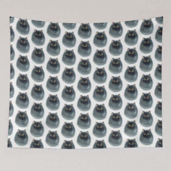 Item preview, Cute puffy cat designs for cat lovers designed and sold by BRtisticDesigns.
