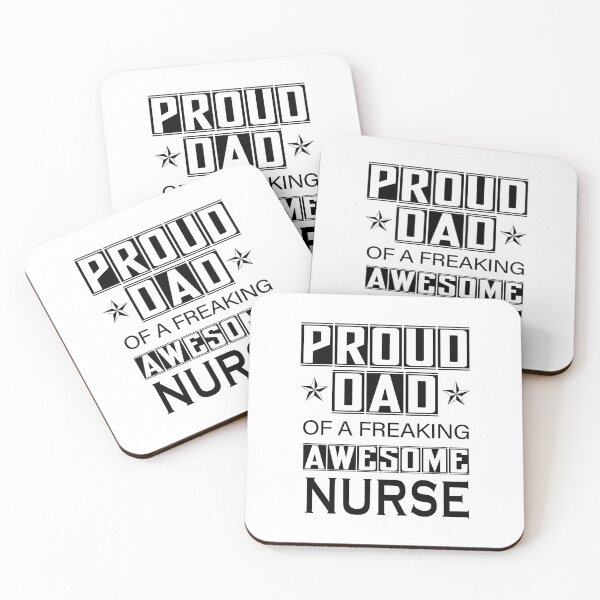 Item preview, Proud dad of the freaking awesome nurse designed and sold by Nikmay Design.