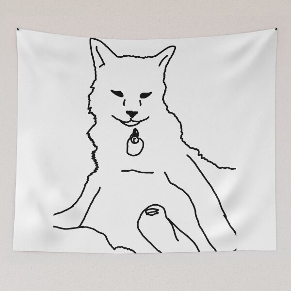 Item preview, cat outline designed and sold by NikkieColla.