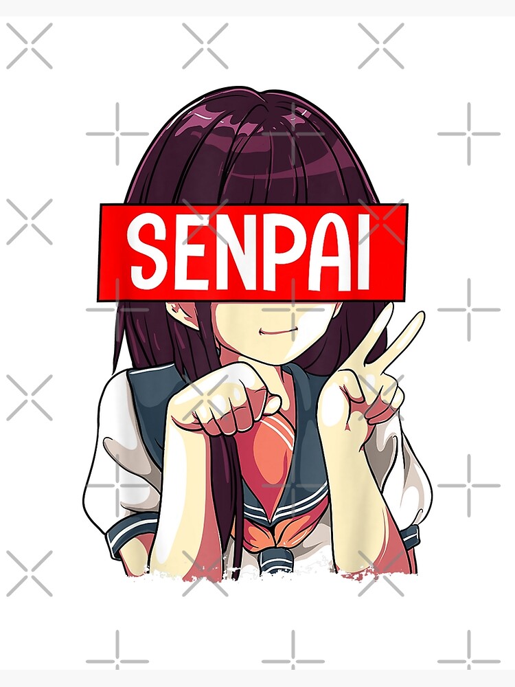 Senpai Anime Girl Japanische Süße Manga Kawaii Cosplay Poster Von Rebeccainezy Redbubble