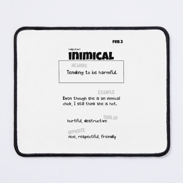 Item preview, February 2 Inimical designed and sold by Square Root of Squid.