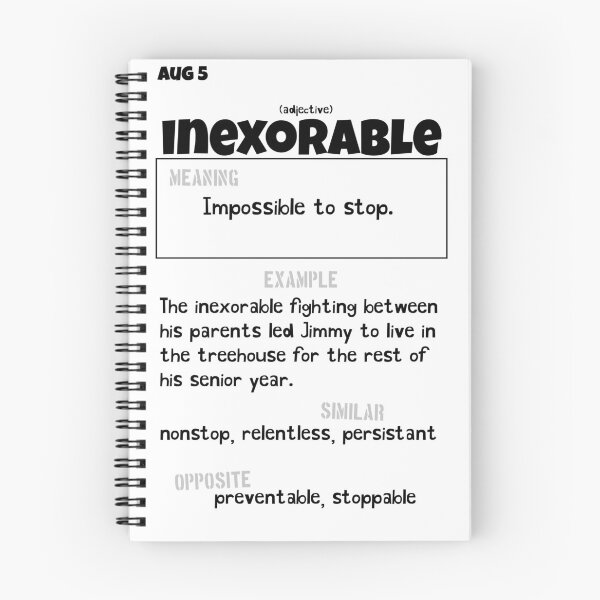Item preview, August 5 Inexorable designed and sold by Square Root of Squid.