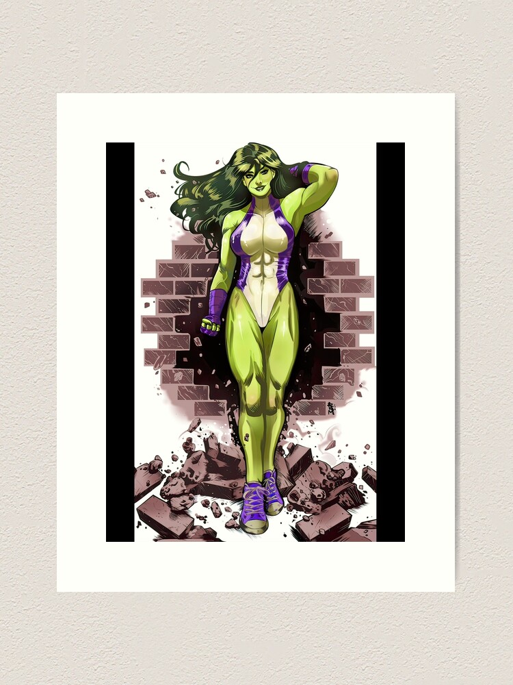 She-Hulk Sexy Girl Art Board Print for Sale by DonnellHoux