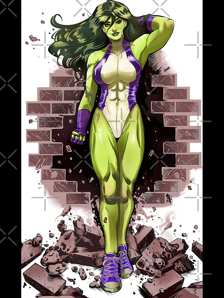 She-Hulk Sexy Girl Art Board Print for Sale by DonnellHoux