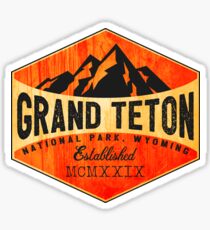 GRAND TETON NATIONAL PARK WYOMING MOUNTAINS TETONS 12 Sticker