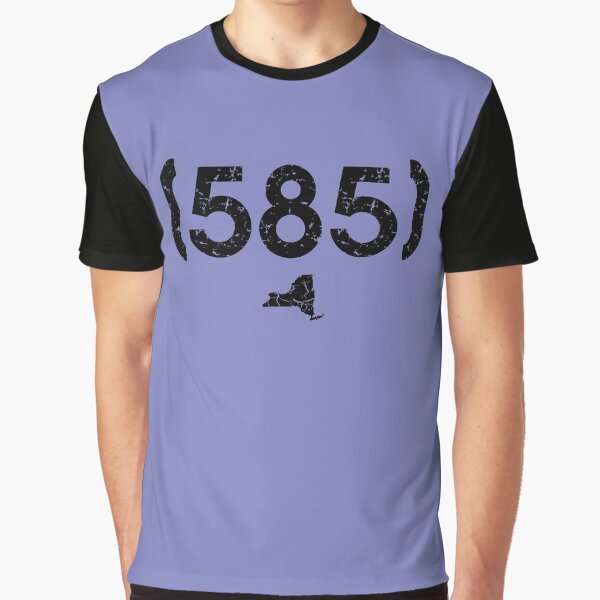 Area Code 585 New York Graphic T-Shirt