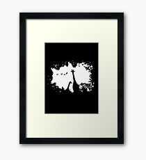 Giraffe Mother and Child Framed Print