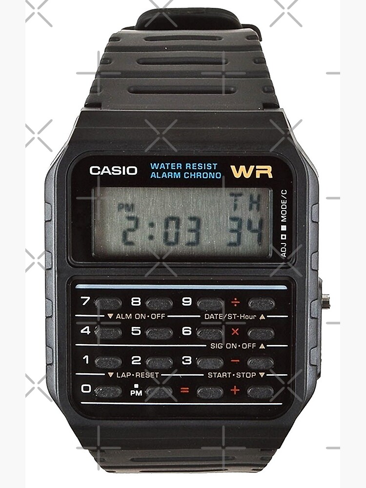 old casio calculator watch