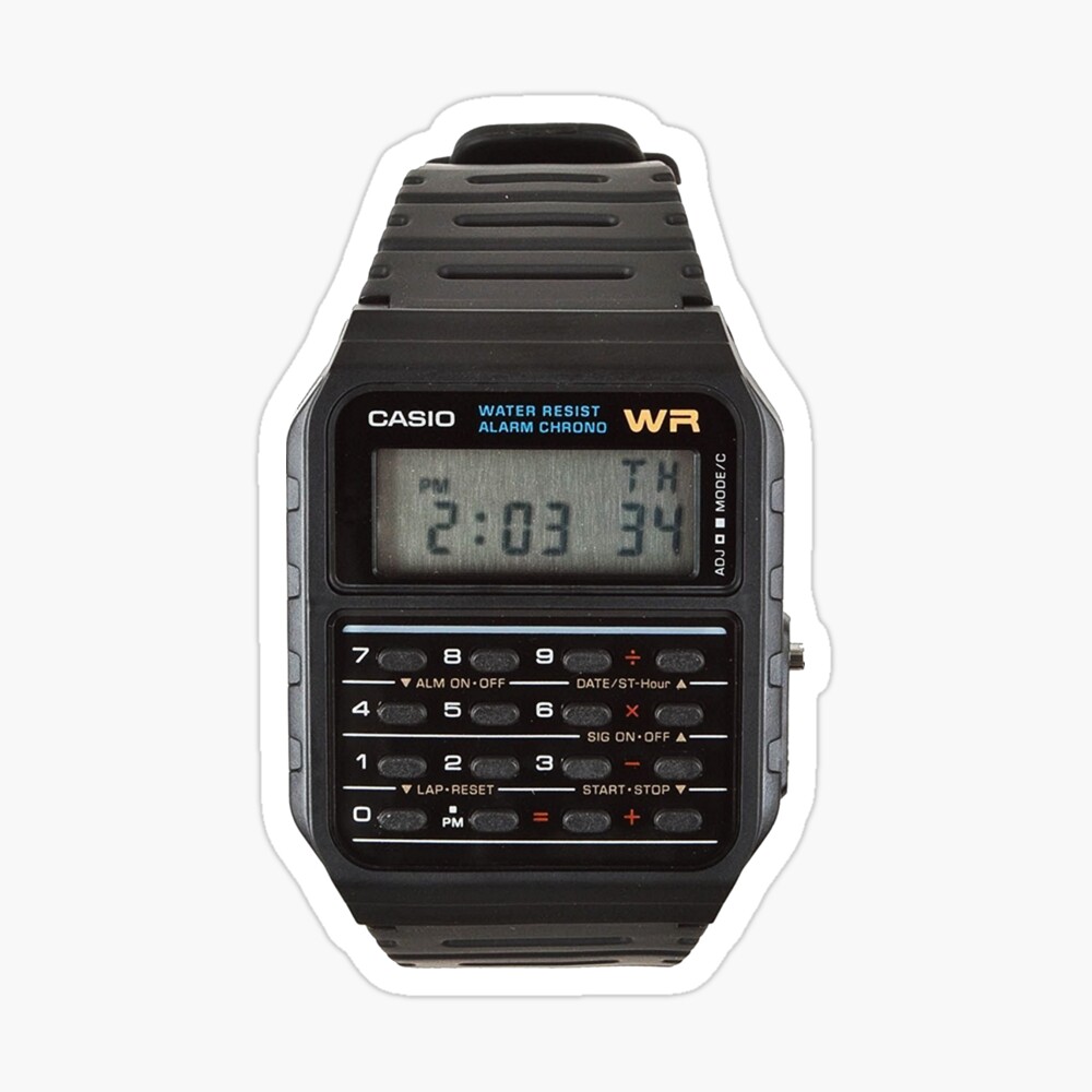 casio calculator watch rose gold