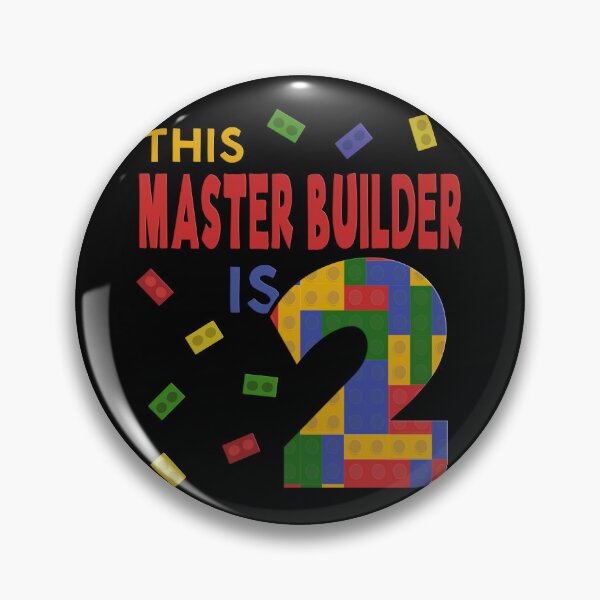 Item preview, Cute Master Builder 2 Years Old Block Building Boys Kids design designed and sold by Merchking1.