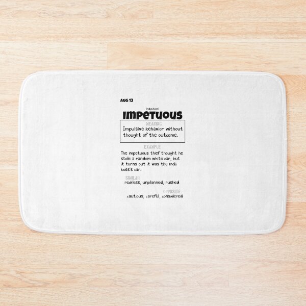 Item preview, August 13 Impetuous designed and sold by Square Root of Squid.