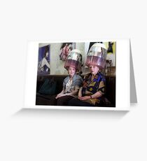 At the Hairdresser's Greeting Card
