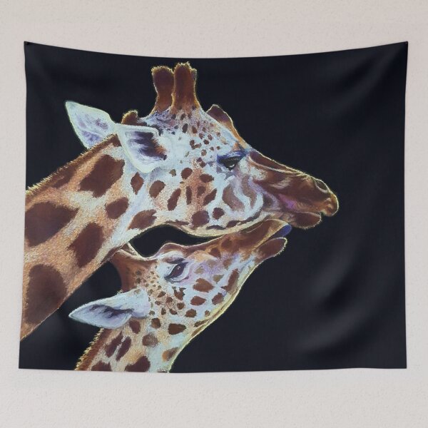 Item preview, Mother and Child Giraffes designed and sold by MyArtefacts.