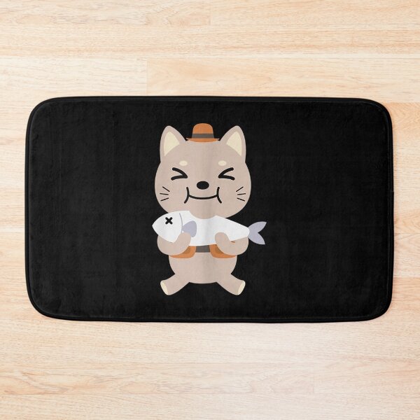 Item preview, Cute Kitten Eating Fish  designed and sold by ZedafShop.