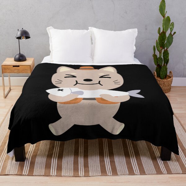 Artikelvorschau, Cute Kitten Eating Fish entworfen und verkauft von ZedafShop.
