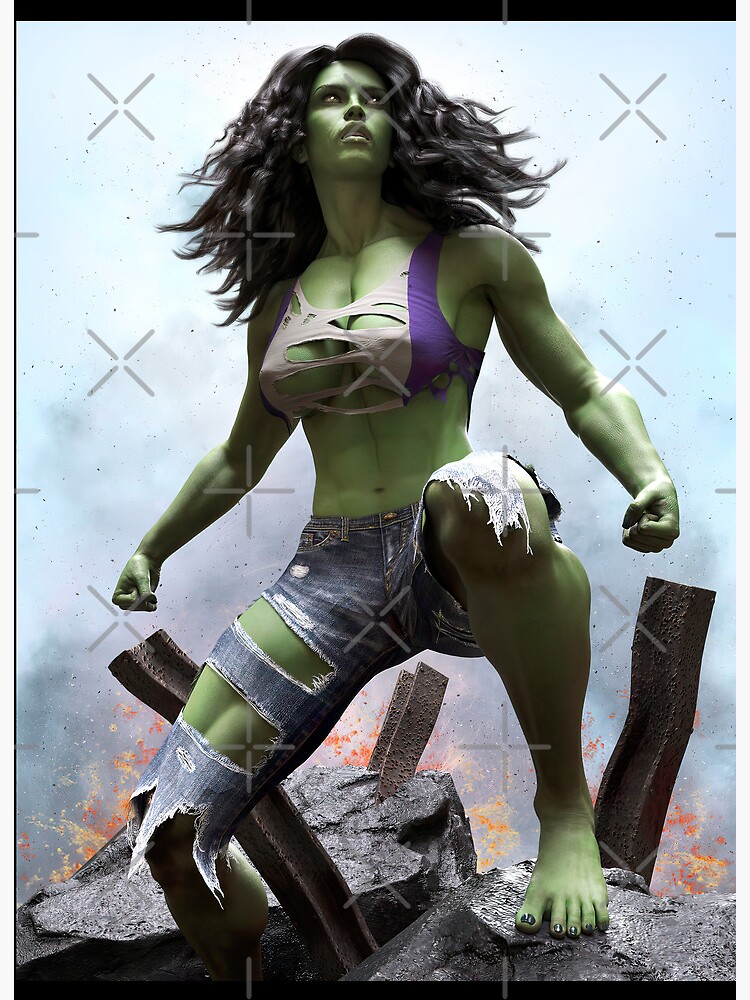 She-Hulk Sexy Girl Art Board Print for Sale by DonnellHoux