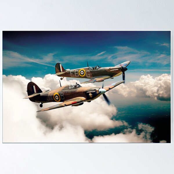 Paint By Numbers Adult Kit Dogfight over Dover Spitfire and Me109