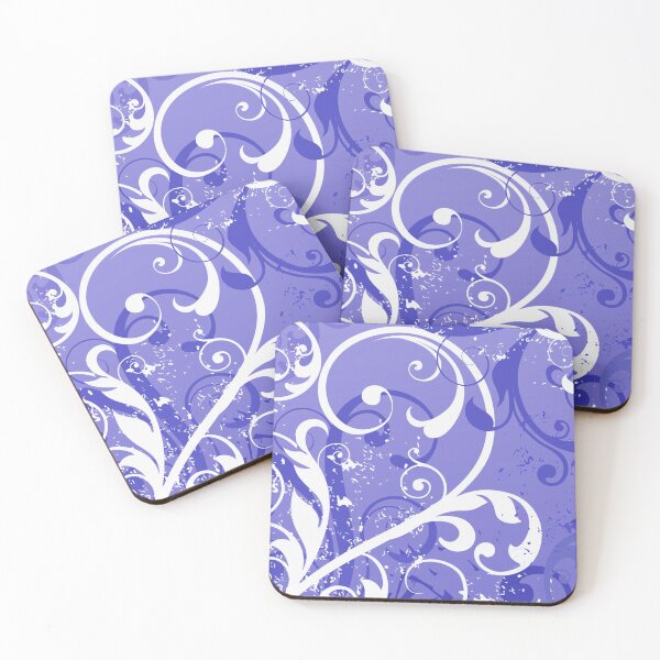 Item preview, White Blue Floral Art  designed and sold by Tshirtstory.