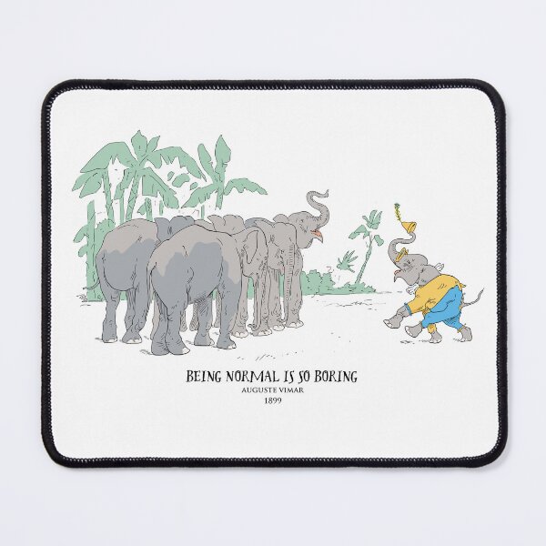 Item preview, Being Normal is Boring: a unique little elephant designed and sold by ebrawne.