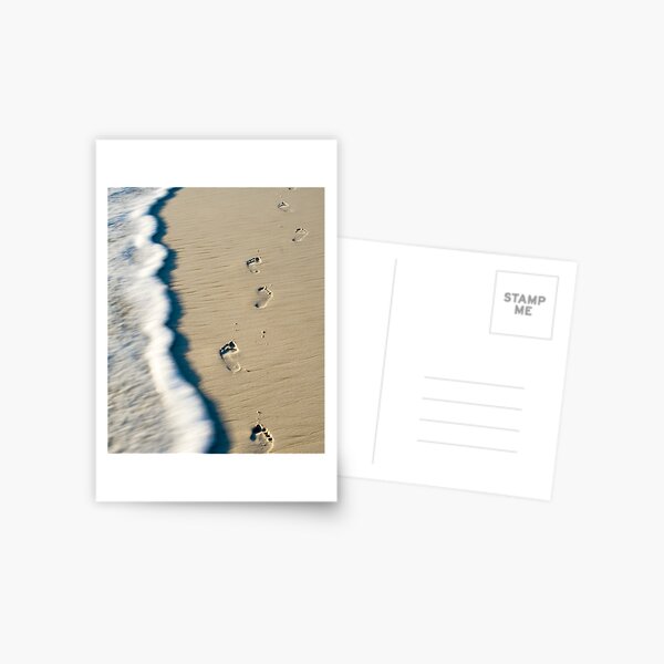 Footsteps on the sands of time Postcard