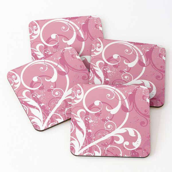Item preview, White Pink Floral Art  designed and sold by Tshirtstory.