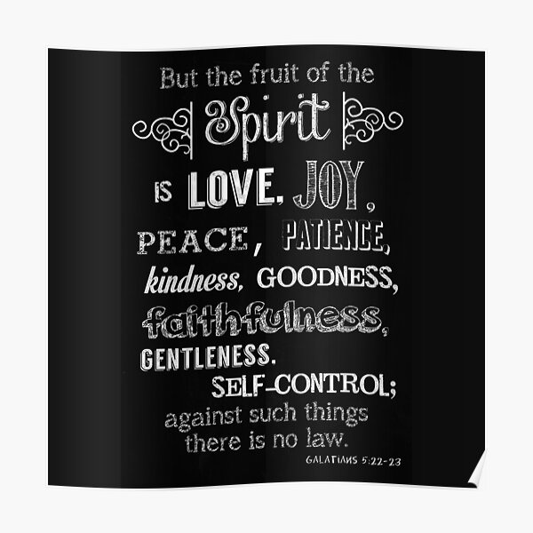 Fruit of the Spirit (Galatians 5:22-23) Poster