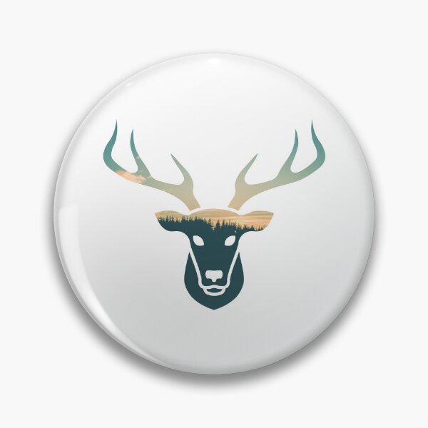 Item preview, Forest Trees Under Calm Sky Moose Head | Cute Moose designed and sold by BopleDesigns.
