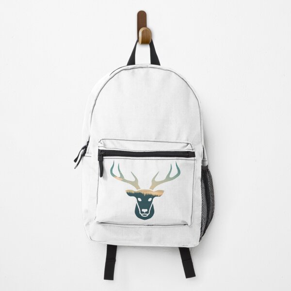 Item preview, Forest Trees Under Calm Sky Moose Head | Cute Moose designed and sold by BopleDesigns.