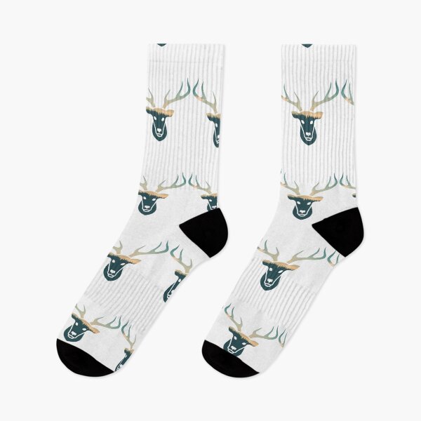 Item preview, Forest Trees Under Calm Sky Moose Head | Cute Moose designed and sold by BopleDesigns.